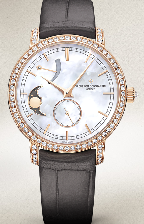 White Dials Vacheron Constantin Traditionnelle Moon Phase And Power Reserve Fake Watches