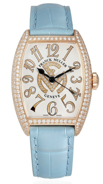 Beautiful Rose Gold Cases Franck Muller Cintrée Curvex Ladies Automatic Replica Watches Sale