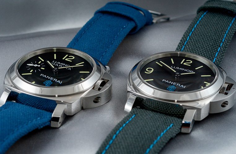 Their blue canvas straps have firm and secure features. 