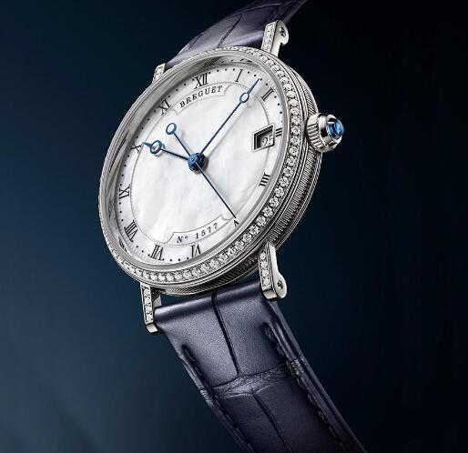 Swiss imitation watches are chic with mother-of-pearl dials.
